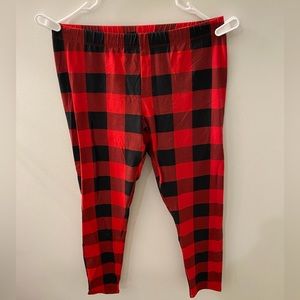 No Boundaries Buffalo Plaid Leggings Size Large